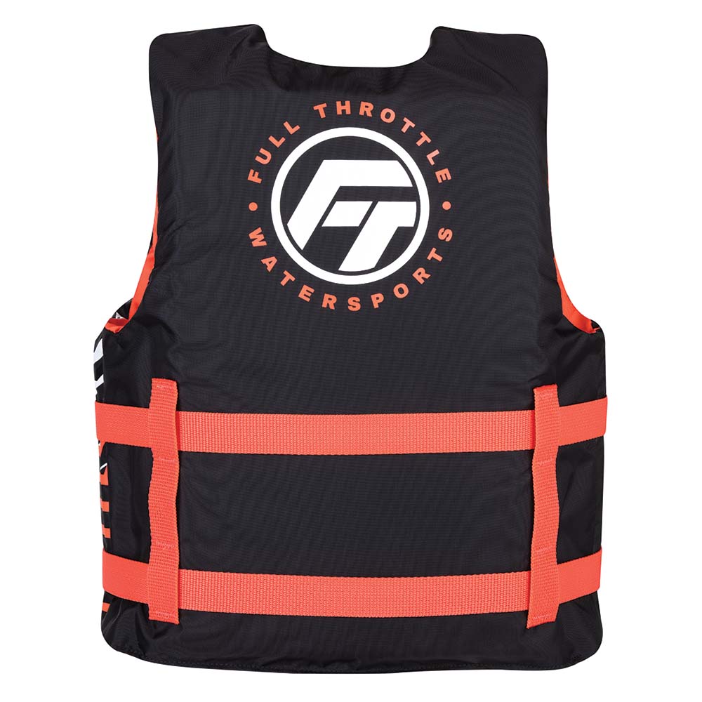Full Throttle Youth Nylon Life Jacket - Pink/Black 112200-105-002-22