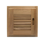 Whitecap Teak Louvered Door & Frame - Right Hand - 12" x 12" 60720