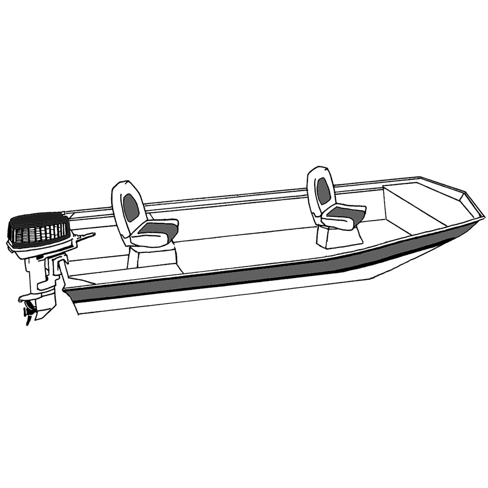 Carver Performance Poly-Guard Styled-to-Fit Boat Cover f/12.5' Open Jon Boats - Shadow Grass 74200C-SG