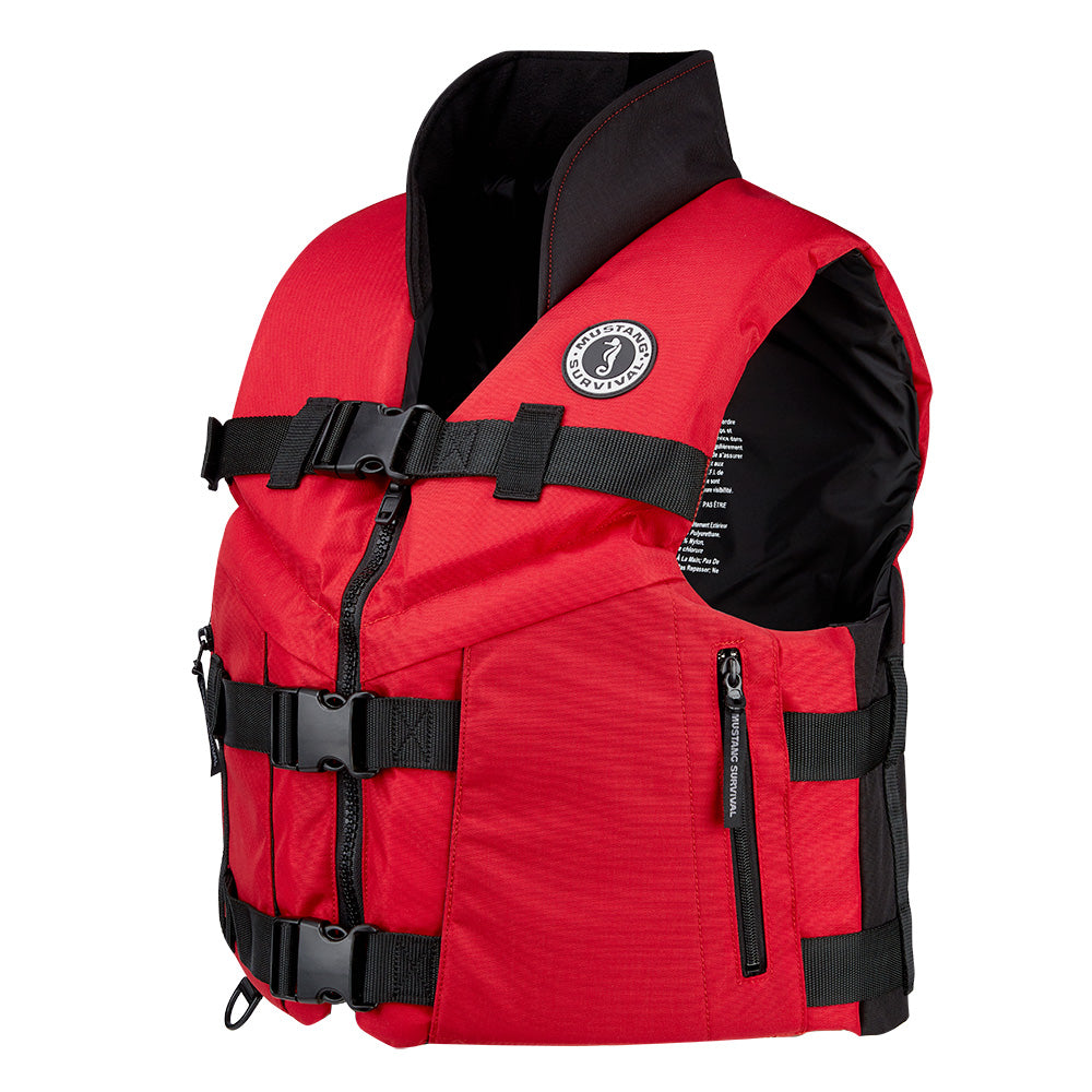 Mustang Accel 100 Foam Fishing Vest - XXL - Red-Black MV462602-123-XXL-216