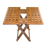 Whitecap Teak Grate Top Fold-Away Table 60030