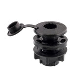 Scotty Compact Threaded Round Deck Mount 444-BK