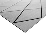 SeaDek 40" x 80" 6mm Two Color Diamond Full Sheet - Brushed Texture - Storm Grey/Black (1016mm x 2032mm x 6mm) 56411-80066