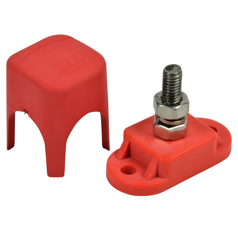 BEP Pro Installer Single Insulated Distribution Stud - 1/4" - Positive IS-6MM-1R/DSP