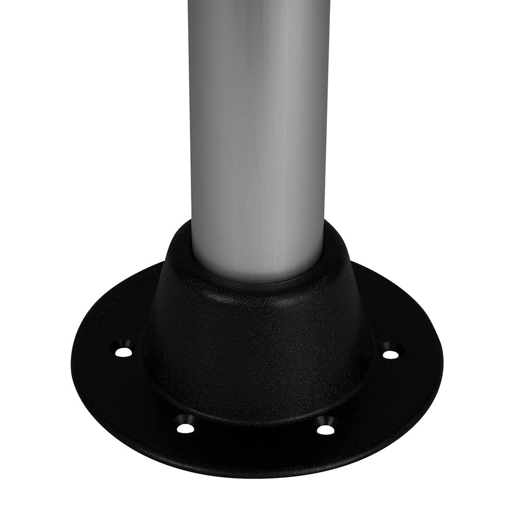 Wise White Rectangular Table - 4 Drink Holders w/Pedestal 8WD944