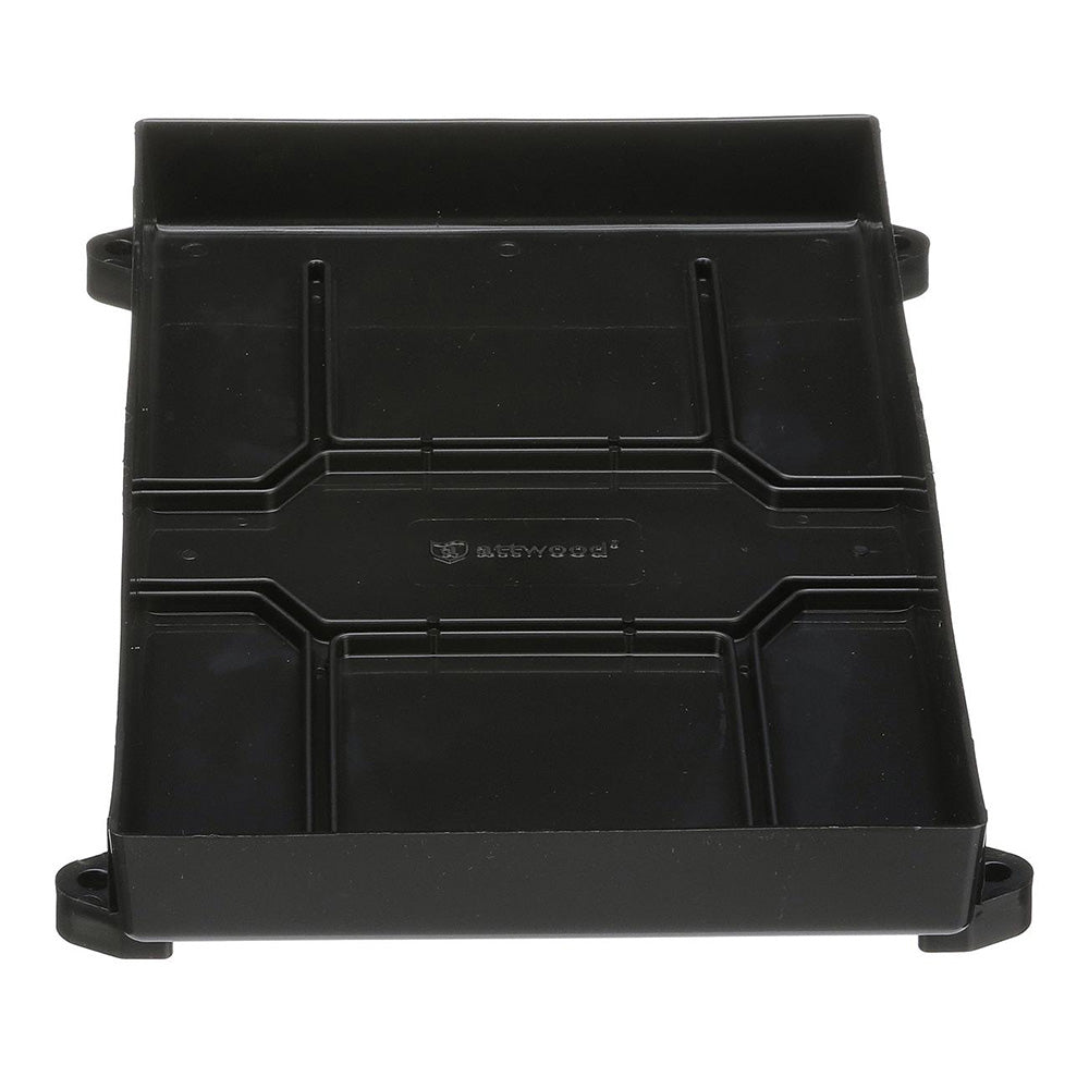 Attwood Marine Battery Tray with Strap, For 27/27M Batteries, 10-1/2 in Max Height, 12-3/8 x 7-1/8 in