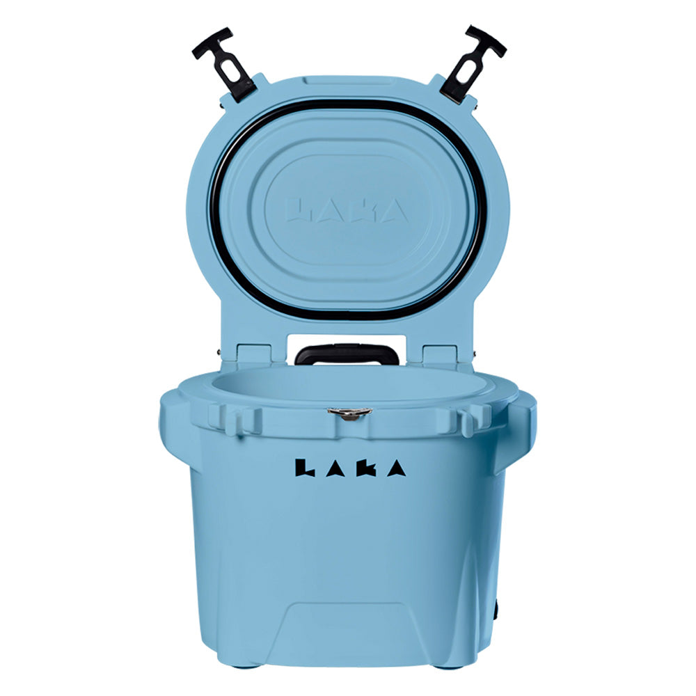LAKA Coolers 30 Qt Cooler w/Telescoping Handle & Wheels - Blue 1080