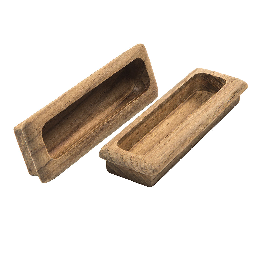 Whitecap Teak Large Rectangular Drawer Pull - 4-1/2"L - 2 Pack 60142-A