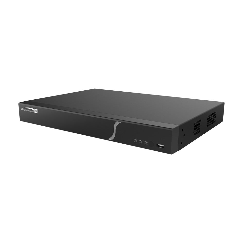 Speco 8 Channel 4K Recorder w/ Smart Analytics - 8 Built-In POE Ports N8NRM2TB