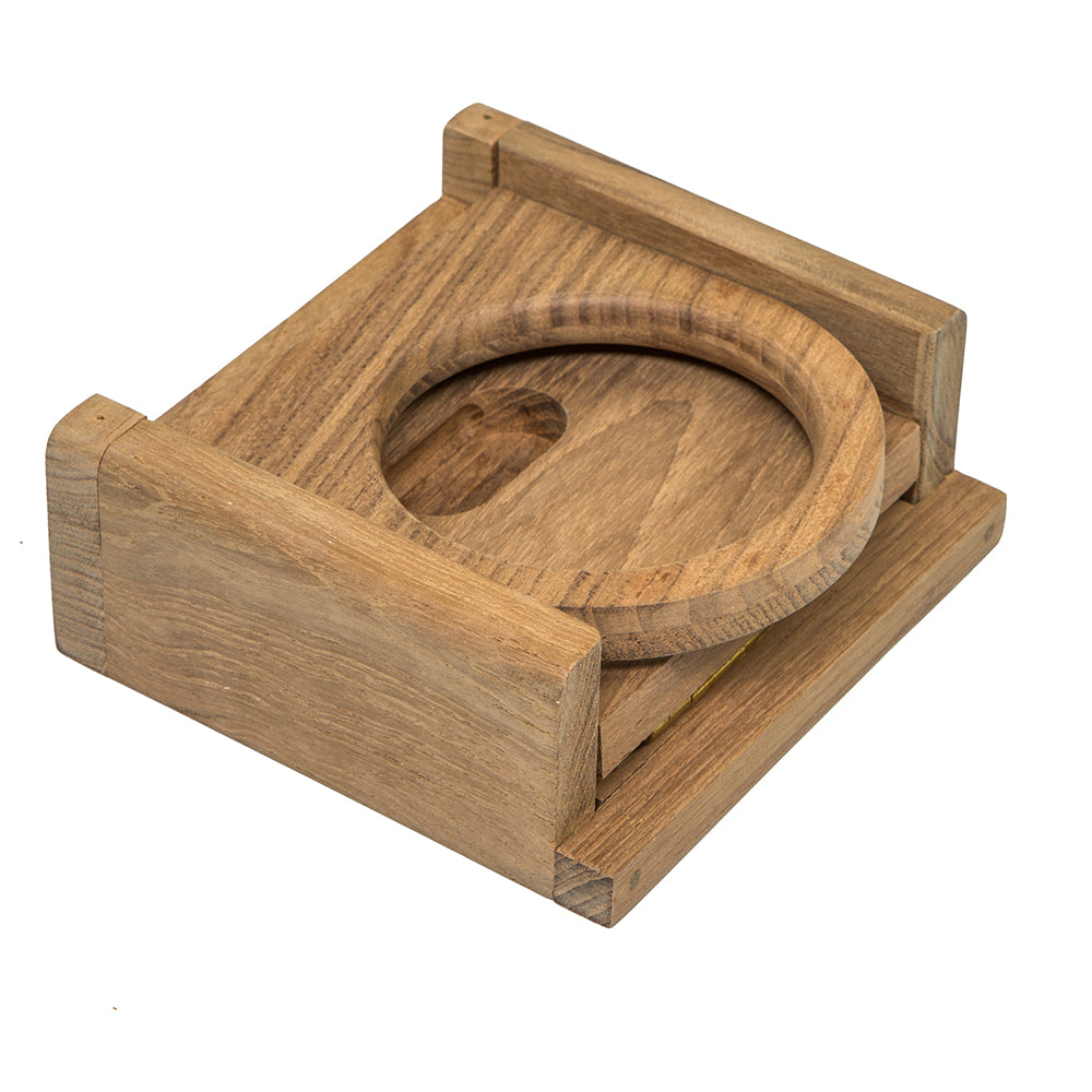 Whitecap Teak Folding Drink Holder 62601