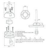 Scanstrut DS40-P Vertical Cable Seal DS40-P