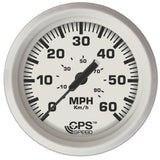 Faria Dress White 4" GPS Speedometer - 60 MPH 33147