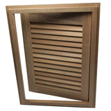 Whitecap Teak Louvered Door & Frame - Right Hand - 15" x 20" 60724