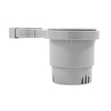 Camco Clamp-On Rail Mounted Cup Holder - Large for Up to 2" Rail - Grey 53092