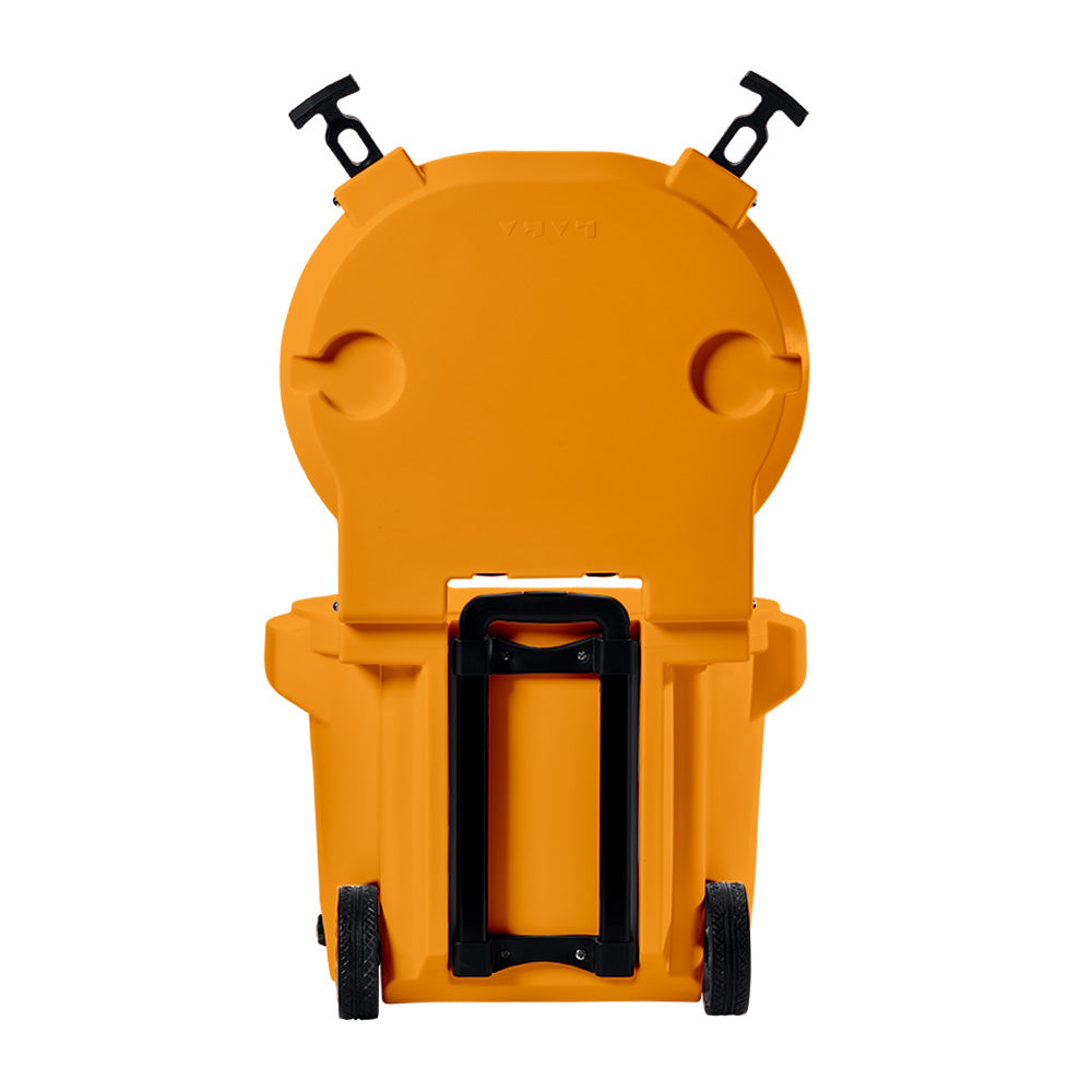 LAKA Coolers 30 Qt Cooler w/Telescoping Handle & Wheels - Orange 1086