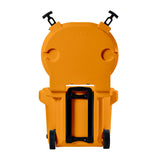 LAKA Coolers 30 Qt Cooler w/Telescoping Handle & Wheels - Orange 1086