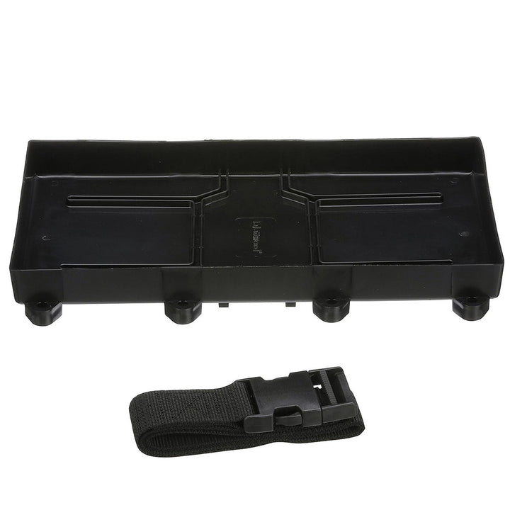 Attwood Marine Battery Tray with Straps, For Group 29/31 Batteries, 12-7/8 in x 7 in, Up to 10-1/2 in Tall