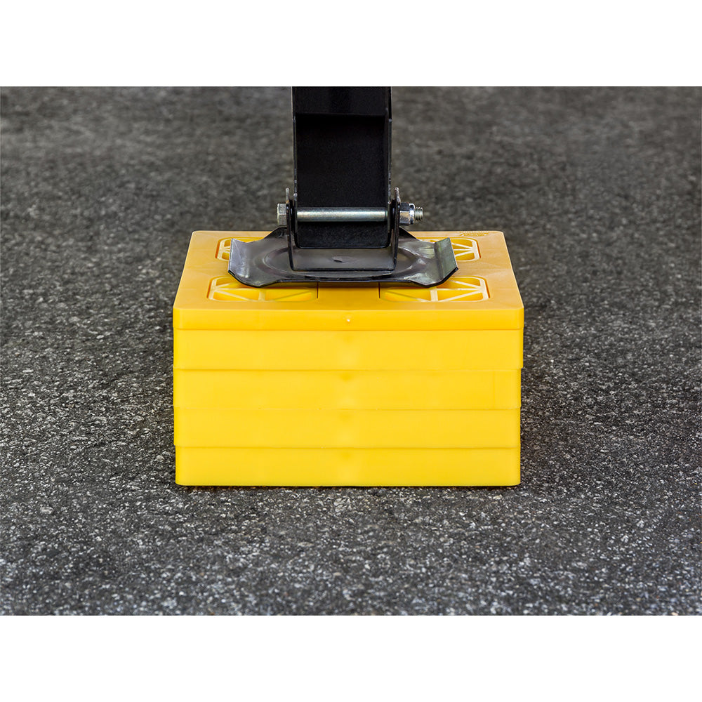 Camco FasTen Leveling Blocks w/T-Handle - 2x2 - Yellow *10-Pack 44512