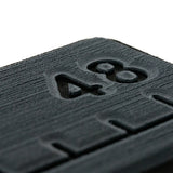 SeaDek 48” Routed Ruler - 6mm - Brushed Texture - Dark Grey/Black 53584-80067