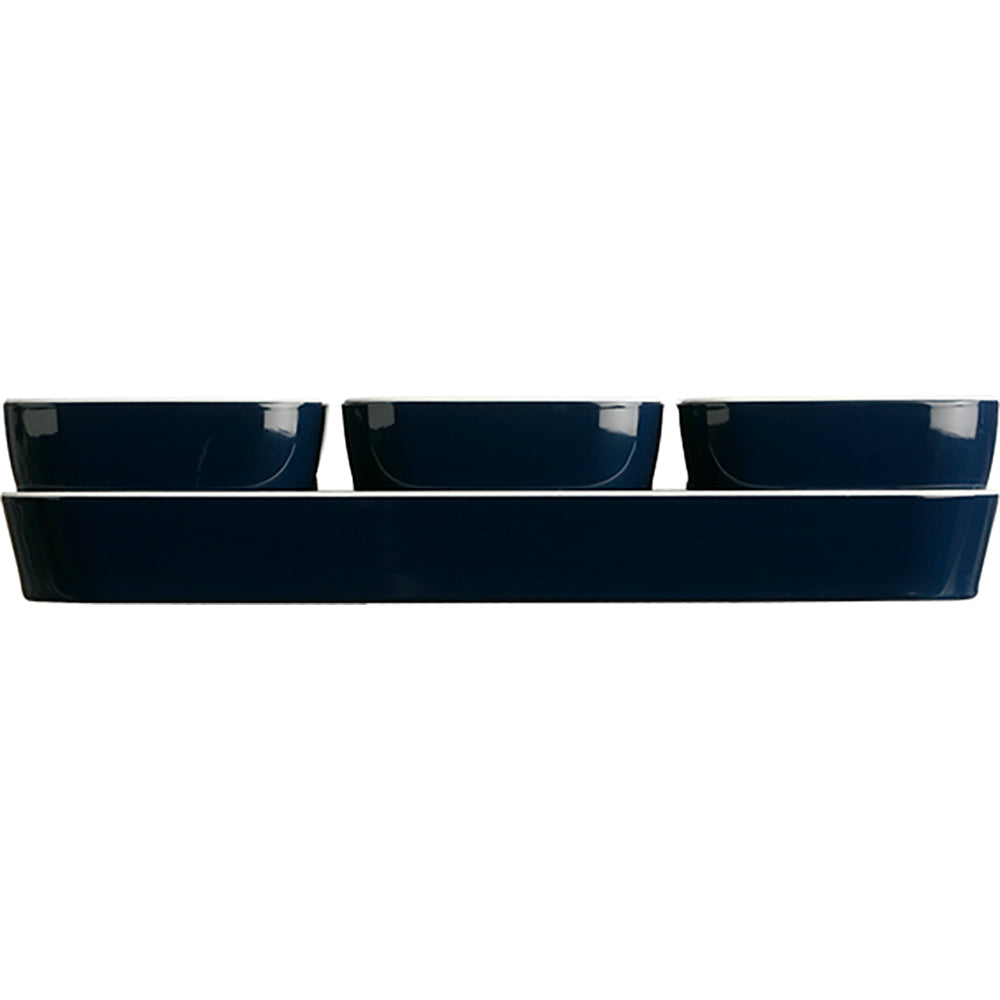 Marine Business Melamine Snack Set - REGATA - Set of 4 12013