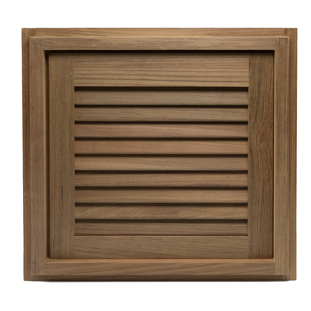 Whitecap Teak Louvered Door & Frame - Right Hand - 15" x 15" 60722