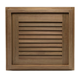 Whitecap Teak Louvered Door & Frame - Right Hand - 15" x 15" 60722