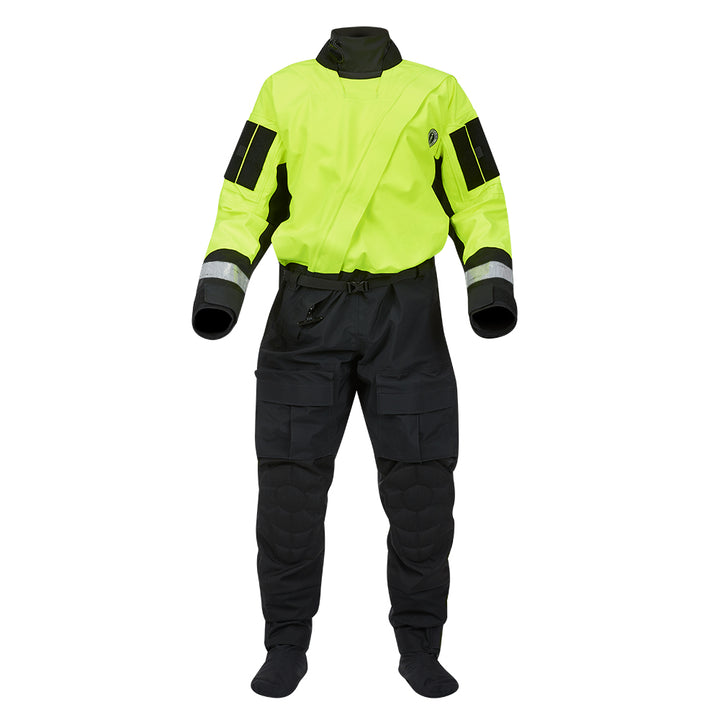 Mustang Sentinel™ Series Water Rescue Dry Suit - Fluorescent Yellow Green-Black - XXXL Long MSD62403-251-3XLL-101