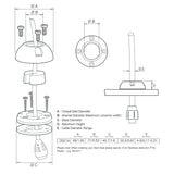 Scanstrut DS21A-P Vertical Cable Seal DS21A-P