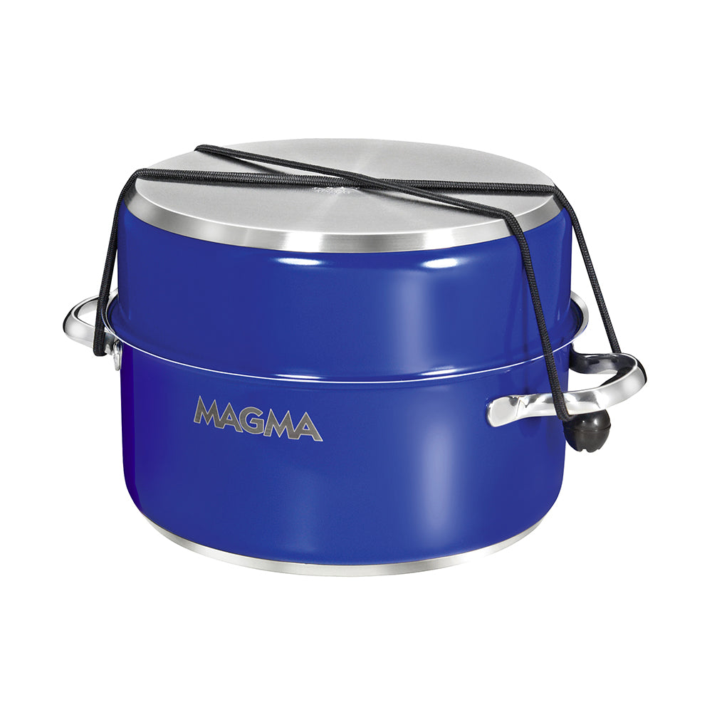Magma Nestable 10 Piece Induction Non-Stick Enamel Finish Cookware Set - Cobalt Blue A10-366-CB-2-IN