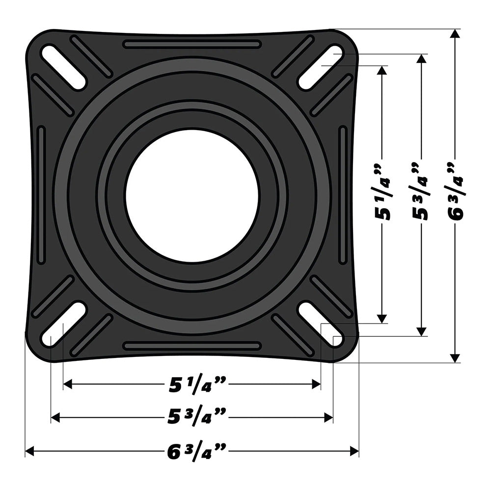 Wise 7" Swivel w/Quick Release Bracket 8WD7SQR