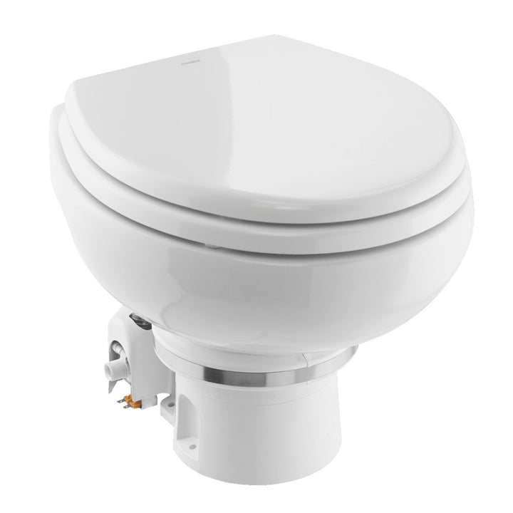 Dometic MasterFlush MF 7120 - White - Electric Macerating Toilet w/Orbit Base & Slow Close Seat - Freshwater - 12V 9610007270