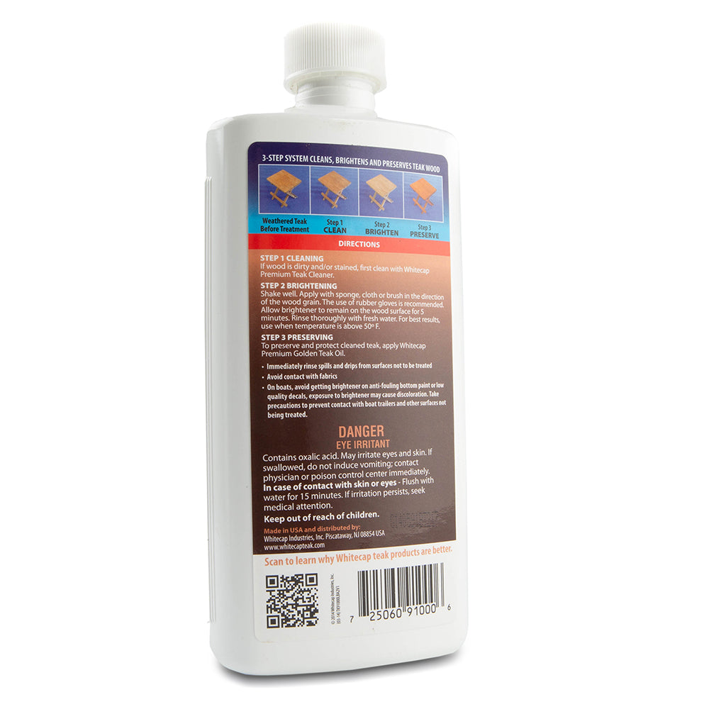 Whitecap Premium Teak Brightener - 16oz TK-91000