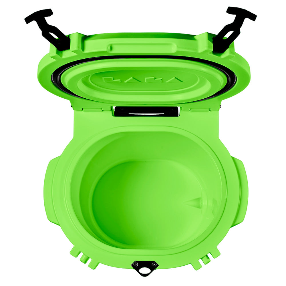 LAKA Coolers 30 Qt Cooler w/Telescoping Handle & Wheels - Lime Green 1083