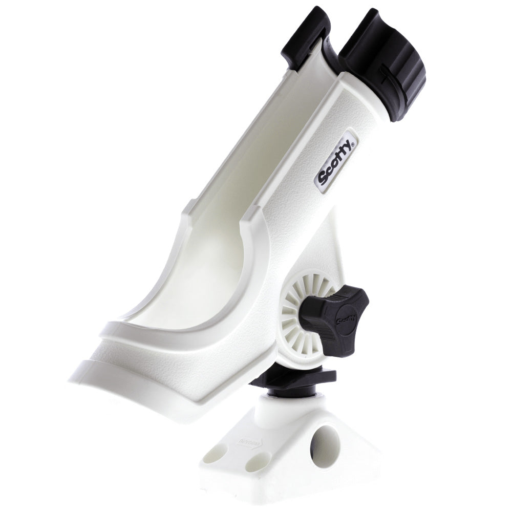 Scotty Powerlock Rod Holder White w/241 Side/Deck Mount 230-WH