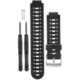 Garmin Replacement Watch Bands, For Forerunner 230/235/630, Black & Gray Silicone, Pins and Removal Tools Included