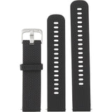 Garmin Quick Release 20 mm Watch Band, Black Silicone, Stainless Steel Hardware