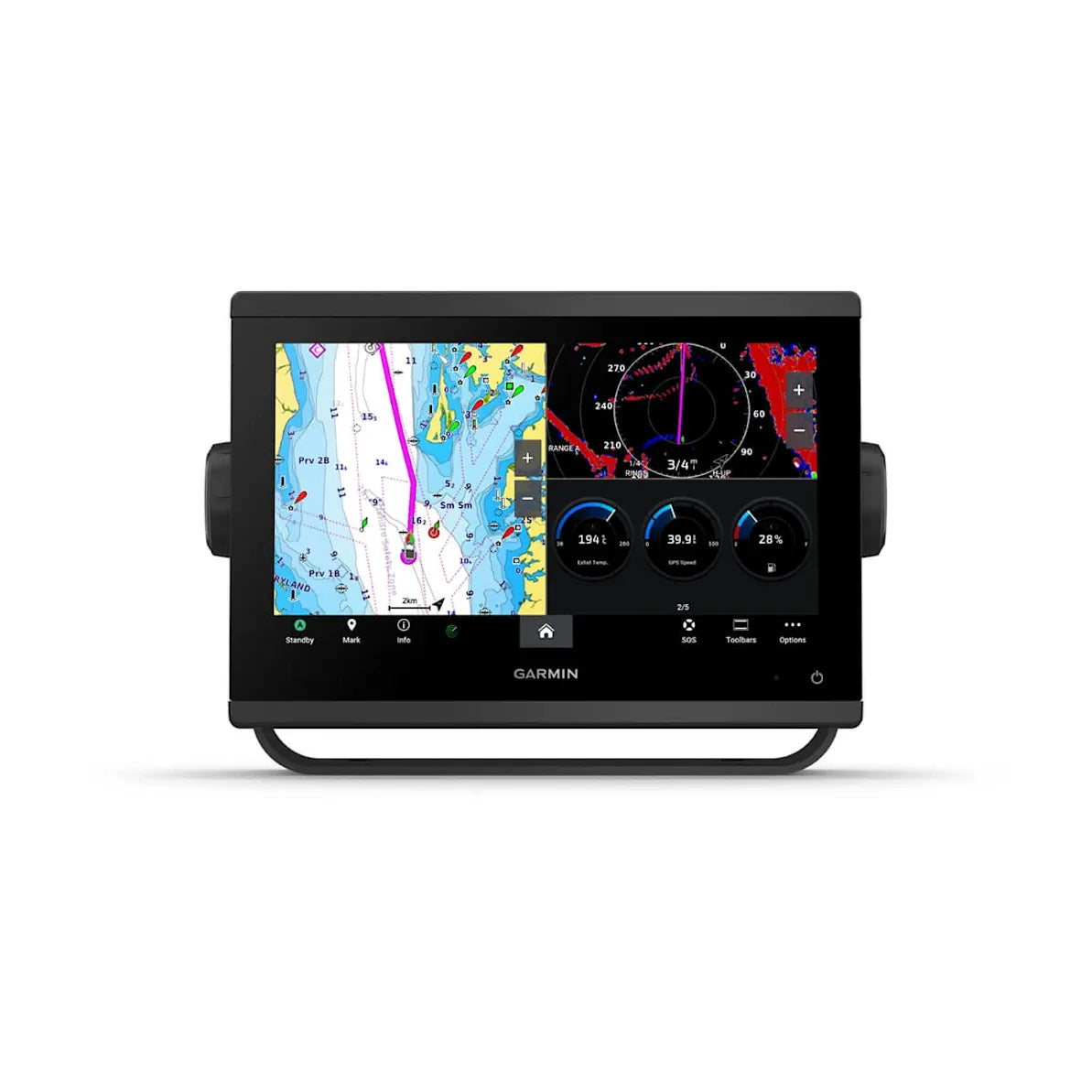 Garmin GPSMAP 923 Non-Sonar GPS Chartplotter, 9 in IPS Touchscreen, Worldwide Basemap, IPX7, NMEA 2000/0183, Wi-Fi