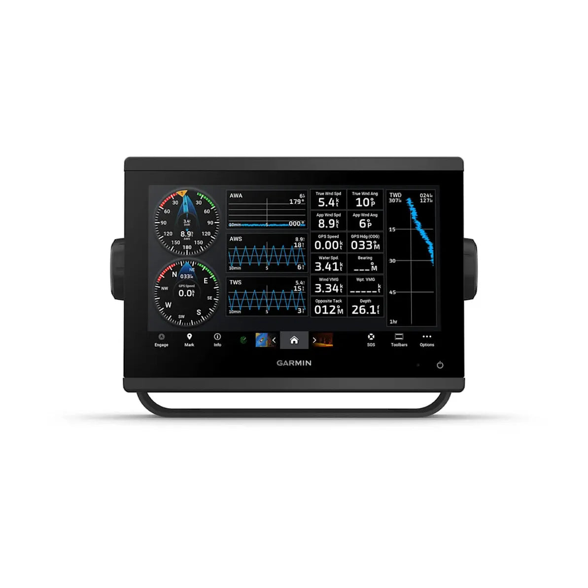 Garmin GPSMAP 923 Non-Sonar GPS Chartplotter, 9 in IPS Touchscreen, Worldwide Basemap, IPX7, NMEA 2000/0183, Wi-Fi