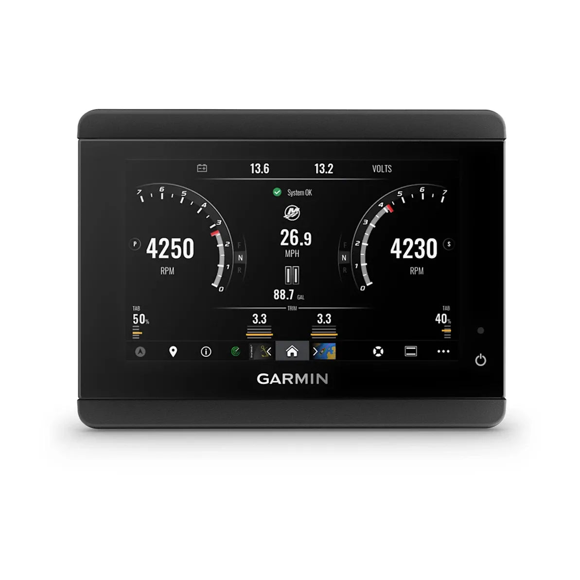Garmin TD 50 Touchscreen Display, 5 in, Garmin Marine Network, EmpirBus, NMEA 2000, IPX7
