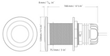 Aqualuma - 18 Series Gen 4 Underwater Light - Gen 4 LED Technology, 12/14V