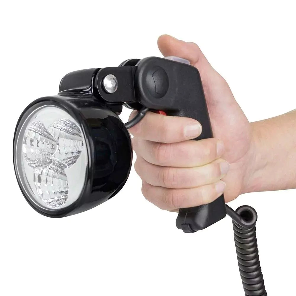 Hella Marine Handheld LED Search Light, 12/24V, 3500lm, IP6K9K/IP6K8, 3.5m Spiral Cable, Cigarette Plug