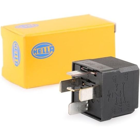 Hella Marine Mini ISO Relay, 12V, 5-Pin, SPDT, 20/40A, Diode Coil Suppression, IP54