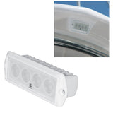Lumitec Capri Flush-Mount LED Flood Light, White Light, White Finish, 10-30V, IP67, 530 lm, Dimmable, Ignition Protected