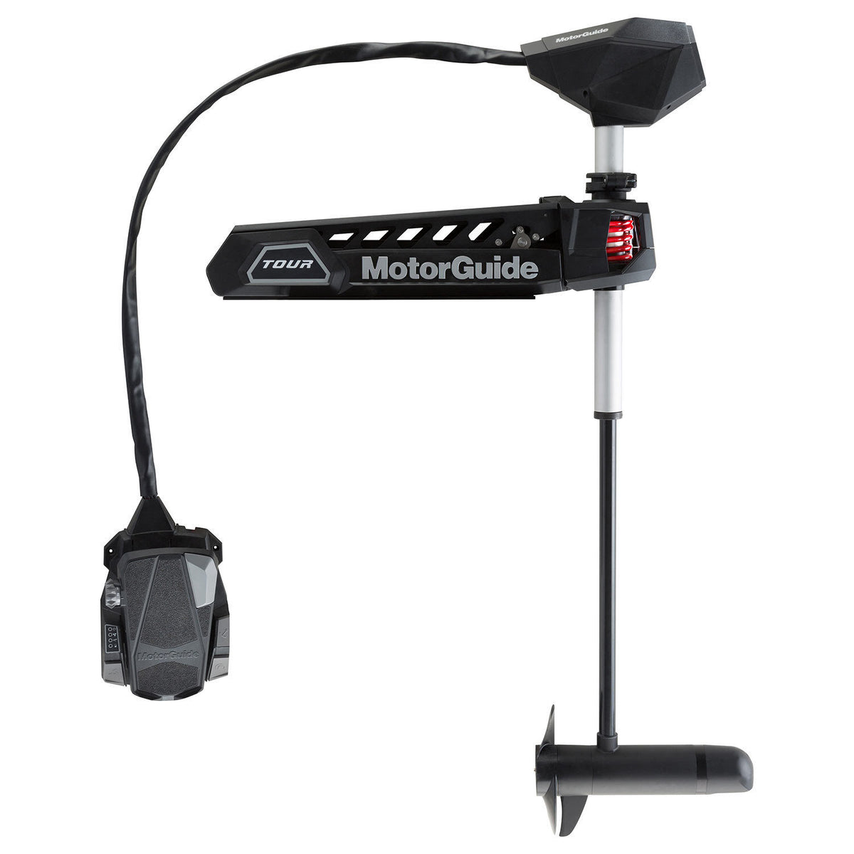 MotorGuide Tour Pro Bow-Mount Cable-Steer Trolling Motor, 36V, 109 lb Thrust, 45in Shaft, Pinpoint GPS, HD+ Universal Sonar, Freshwater
