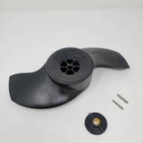 MotorGuide Katana 2-Blade Weedless Trolling Motor Propeller, For MotorGuide 3.5 in Hub Trolling Motors, 10.25 in Diameter, Engineered Polymer, Includes Prop Pin Nut Washer