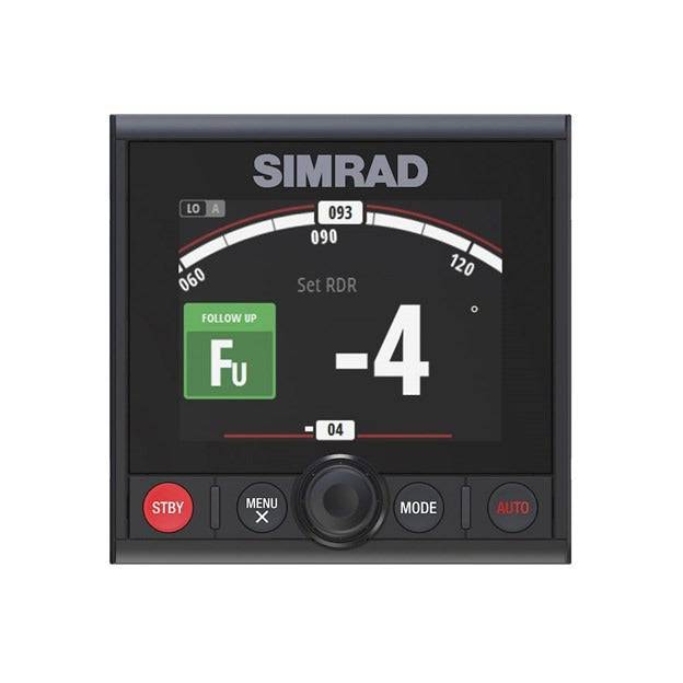 Simrad AP44 Autopilot Controller, 4.1in Color Display, Rotary Dial, NMEA 2000, IPX7, Flush Mount