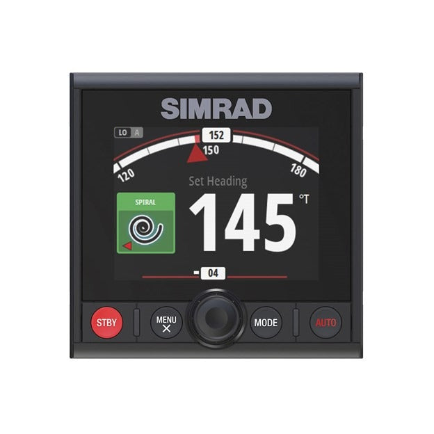 Simrad AP44 Autopilot Controller, 4.1in Color Display, Rotary Dial, NMEA 2000, IPX7, Flush Mount
