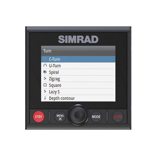 Simrad AP44 Autopilot Controller, 4.1in Color Display, Rotary Dial, NMEA 2000, IPX7, Flush Mount
