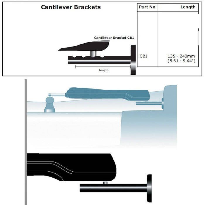 Simrad Cantilever Tiller Bracket, For TP Series Tiller Pilots, 135-240 mm