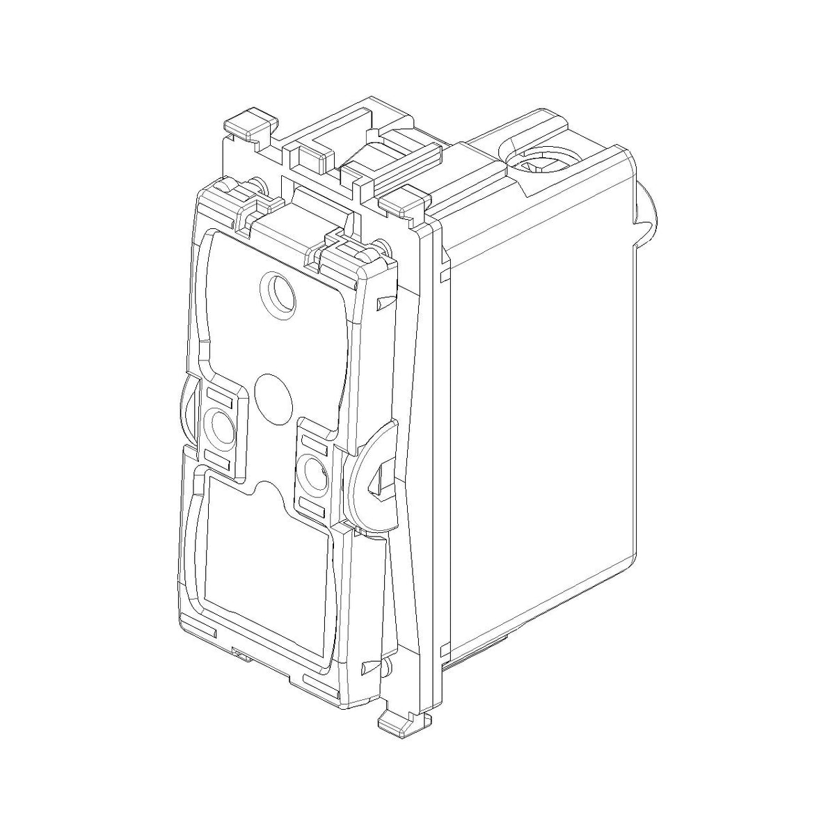 Vimar Eikon 2-Way Switch Mechanism, 1P, 16AX, 250V, Lightable, IP40
